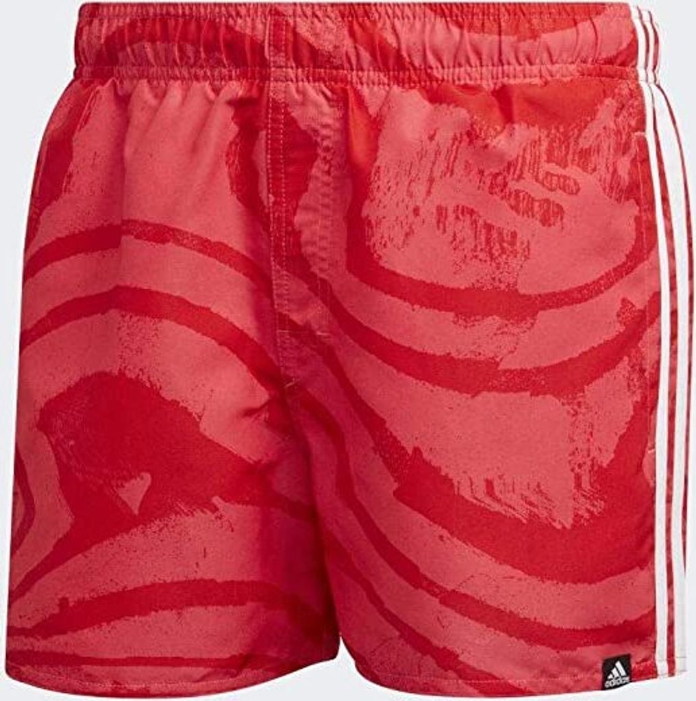 adidas 3 Streifen AOP Herren Short Badehose Schwimmshorts Shorts Gr. S