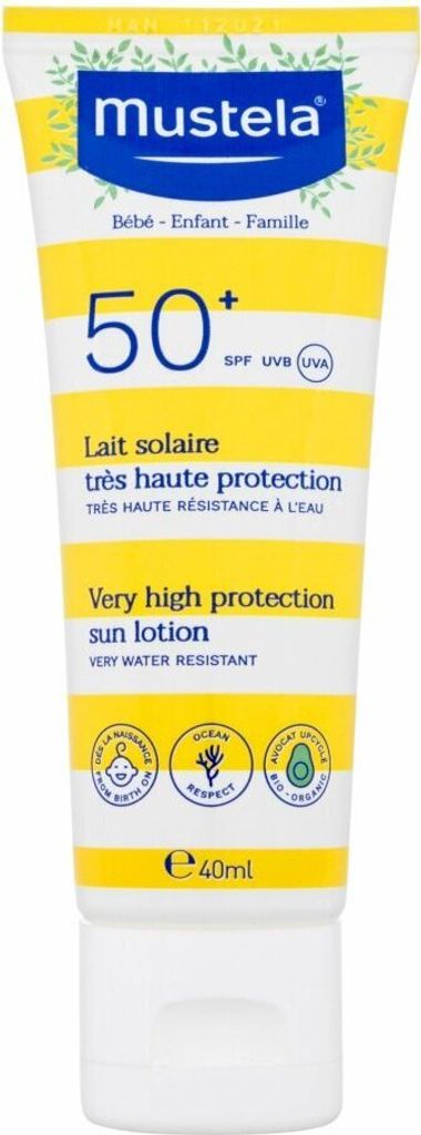 Mustela, Very High Protection, Wasserfest, Sonnencreme, SPF Produktbild 