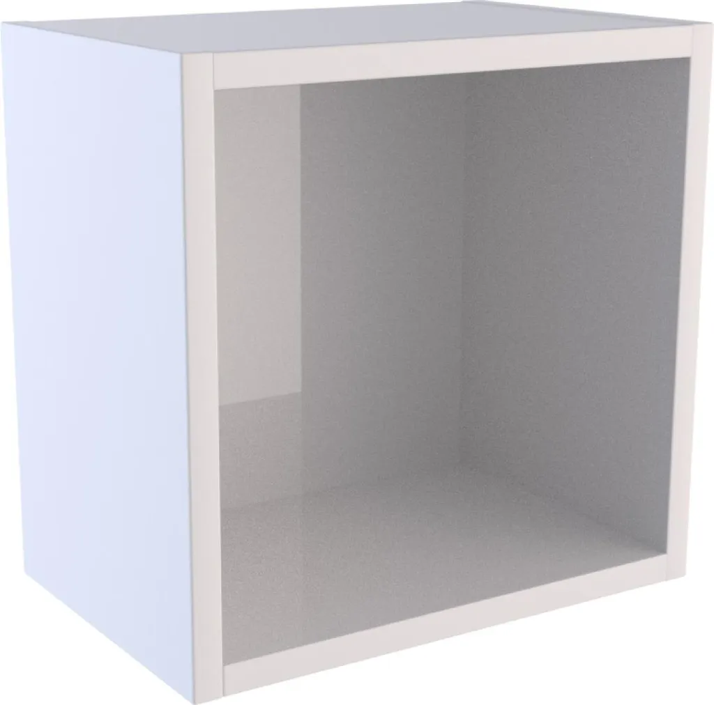 Etagère murale gain de place 30x30x20cm blanche pour petits appartements