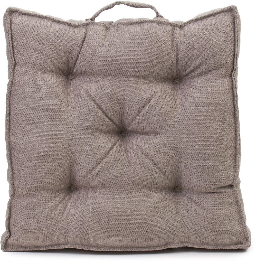 Gözze Boxkissen Darco (gefüllt) taupe 40x40x7 cm