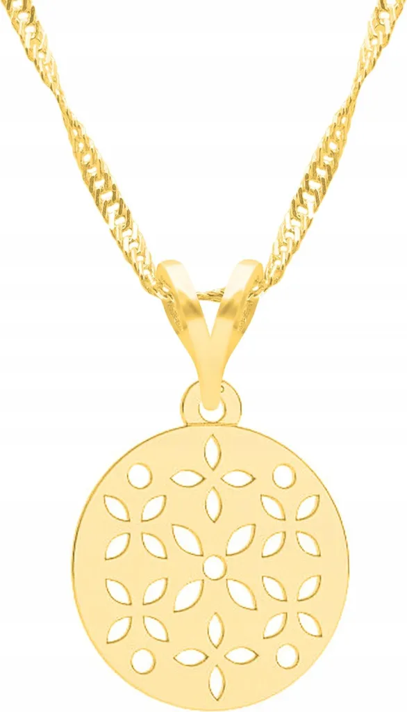 Specifiche Catena Argento 925 Placcato Oro | Motivo Floreale 18k