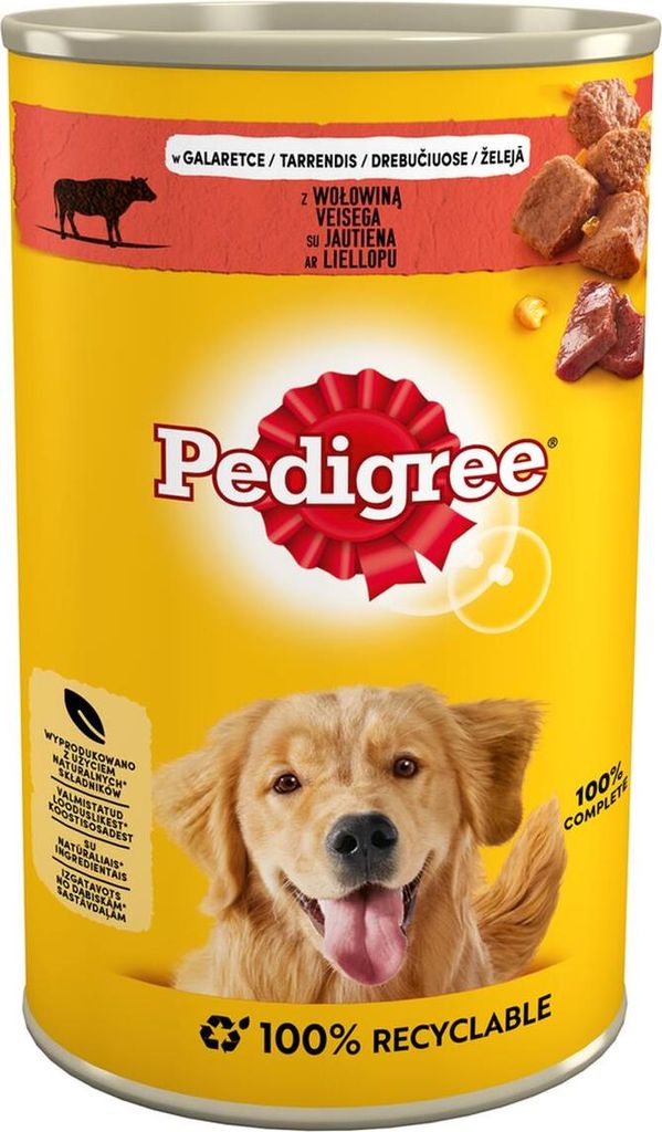 Pedigree Adult Beef in Jelly mokré krmivo pre psov 1200 g Obrázok produktu 