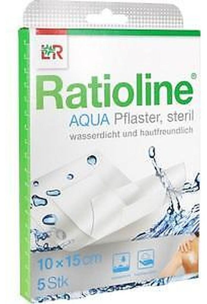 Ratioline Aqua, apósitos estériles, 10 x 15 cm, paquete de Imagen del producto 