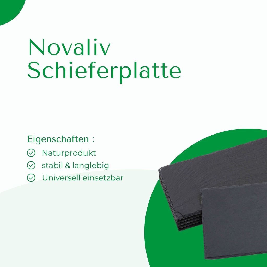 Schieferplatten 20x15x0,5 rechteckig Untersetzer Tischplatz 20cm Schiefer