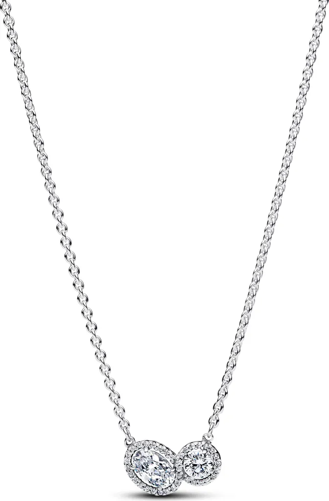 Pandora 393776C01-45 - Collana Embracing Halo