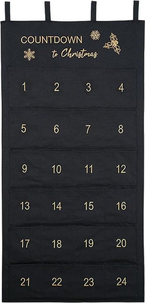 Adventskalender aus Stoff zum Befüllen Stoffbeutel zum Produktbild 
