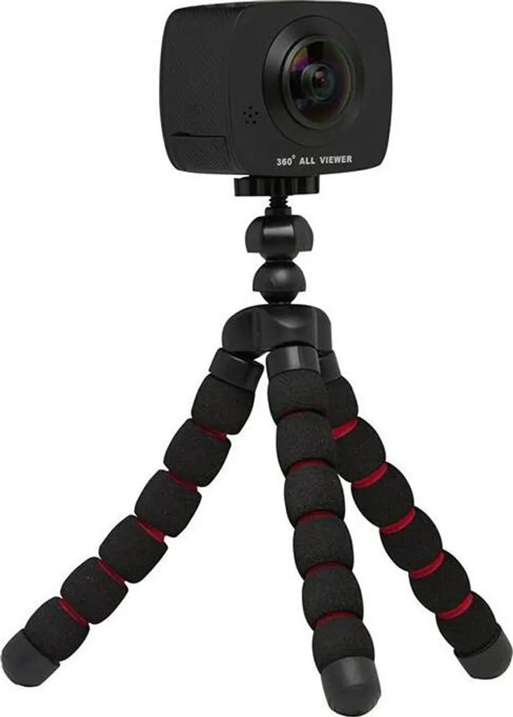 Caméra Action Denver 360° HD Noire : Idéale pour Ski, VTT et Sports Extrêmes