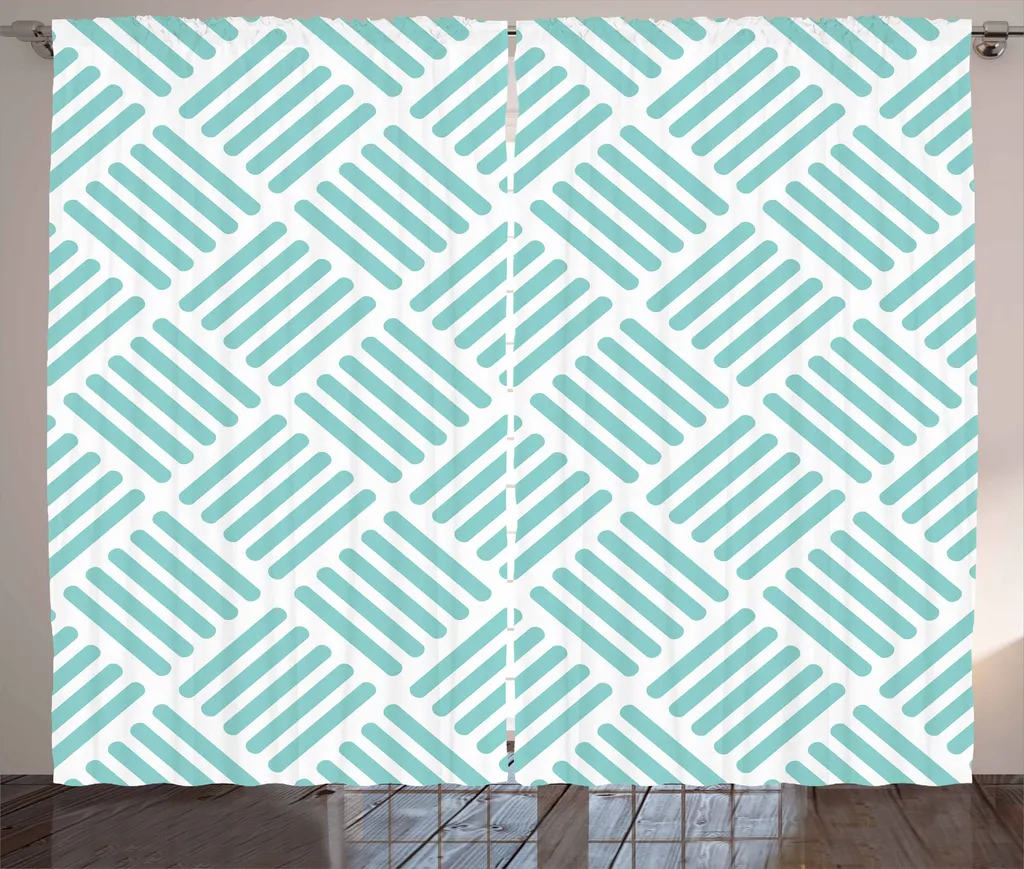 Tenda Satinata ABAKUHAUS 280x175 - Qualità Rustica Verde Menta