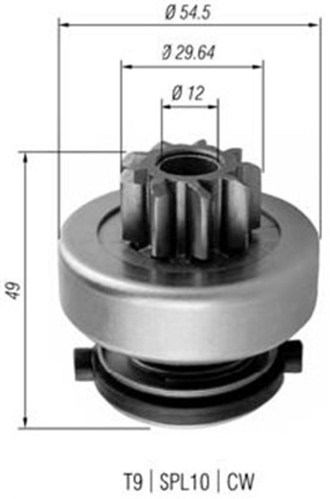 Ritzel, Starter MAGNETI MARELLI 940113020354