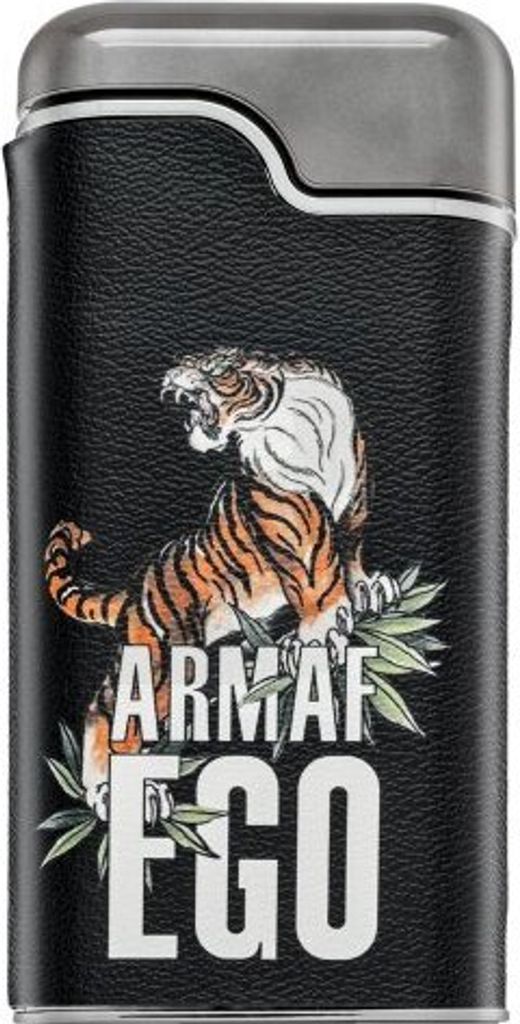 A product shot of an Armaf Ego Tigre Eau de Parfum bottle.
