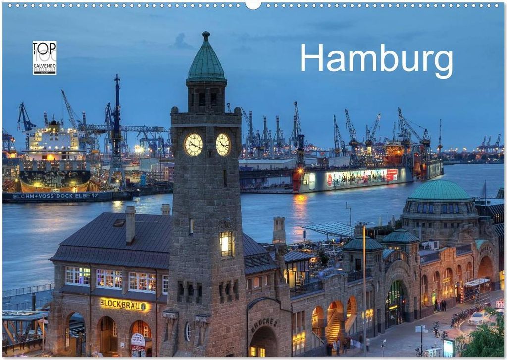 Hamburg (Wandkalender 2026 DIN A2 quer), CALVENDO Monatskalender