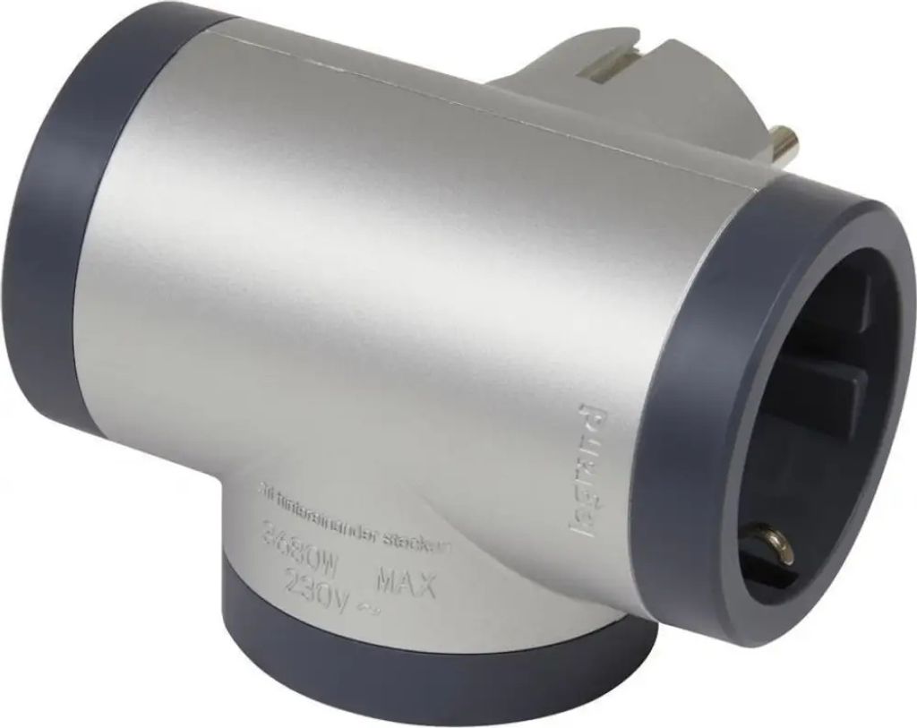 Legrand Schuko Steckdose 3-Steckdosenleiste Grau Verteiler Image du produit 