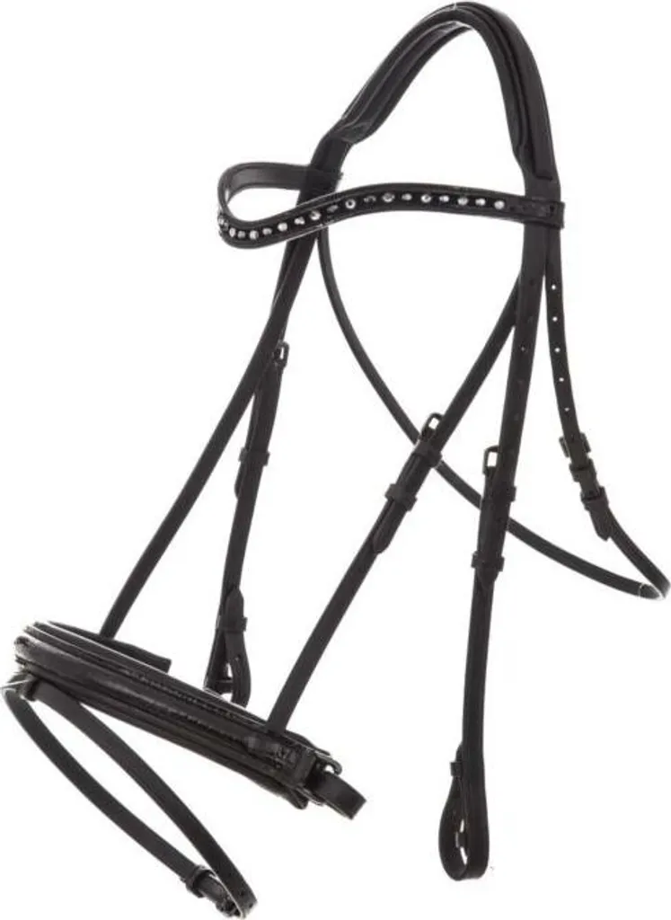 Bridon de Concours Imperial Riding Di Layla Noir Croco - Taille Cheval