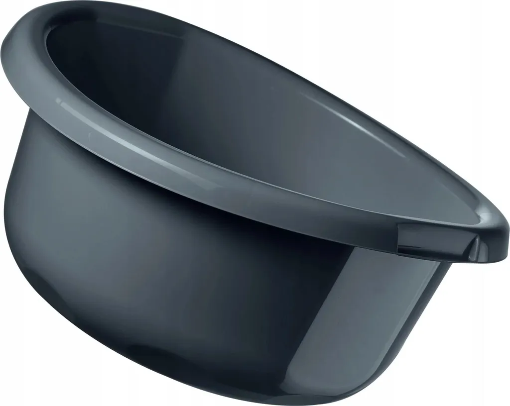 Cesta Biancheria Plastica XXL 11L Grigio Scuro | Manici Rinforzati
