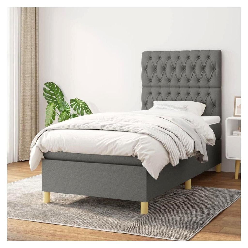 Lattenrost für Bett und Matratze, 90 x 190 cm, Dunkelgrau
