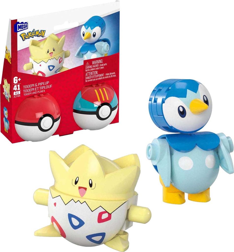 Mattel Pokémon Bauset - Togepi und Piplup 41-teiliges Produktbild 