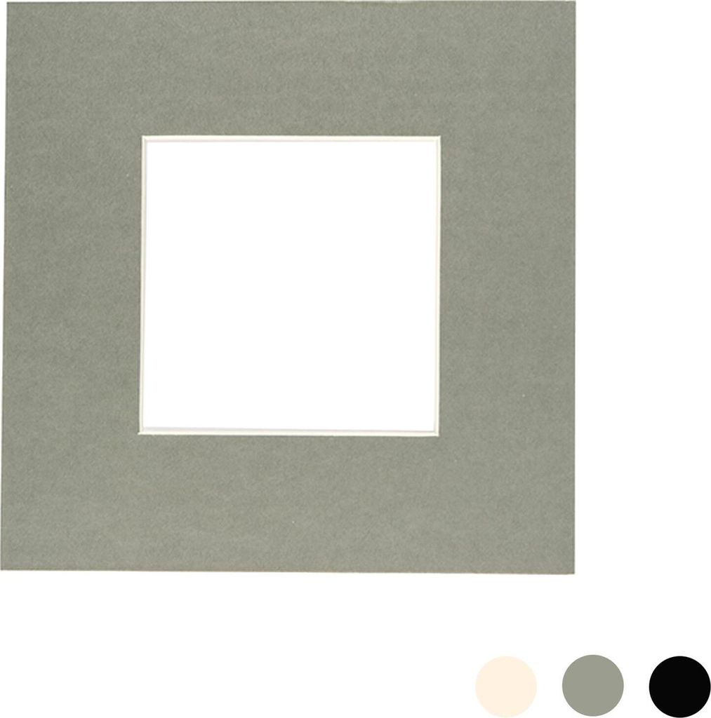 Nicola Spring Bild Foto Mount - To Fit Frame-Größe 8 x 8 für Bildgröße 4 x 4 - Grau