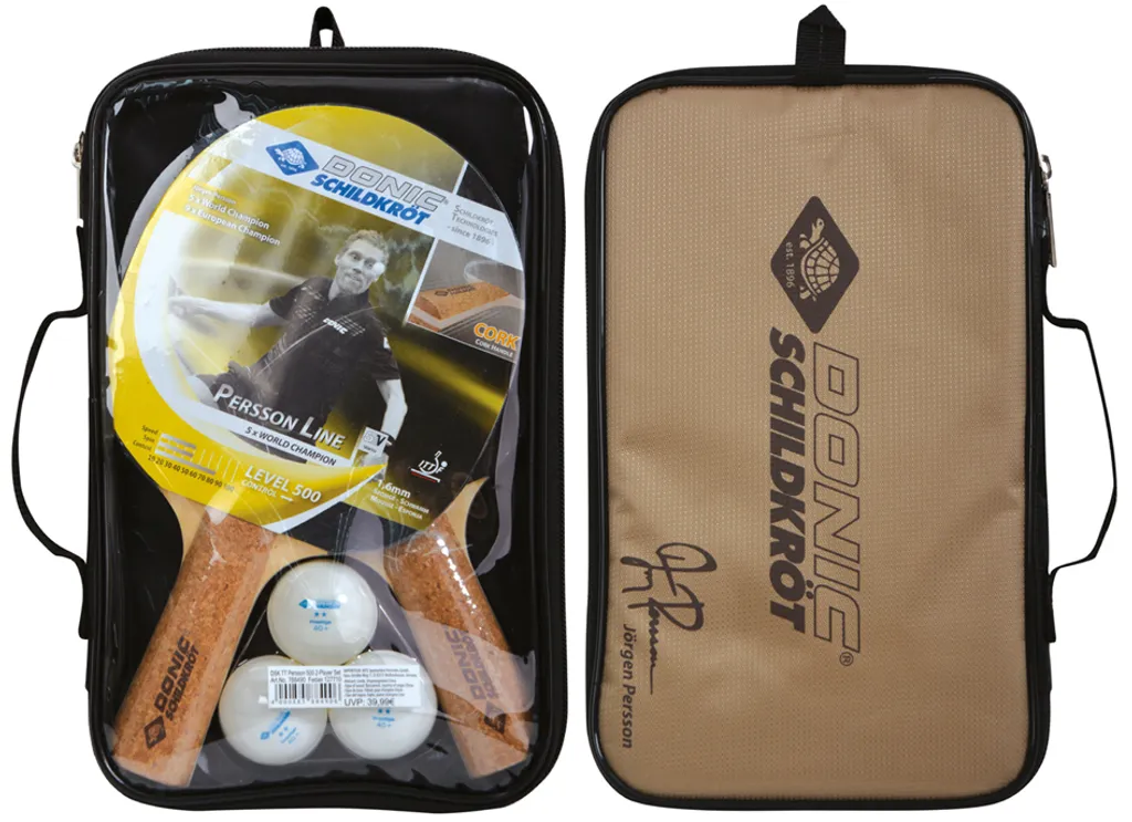 Kit raquettes de tennis de table Persson 500 et housse de rangement