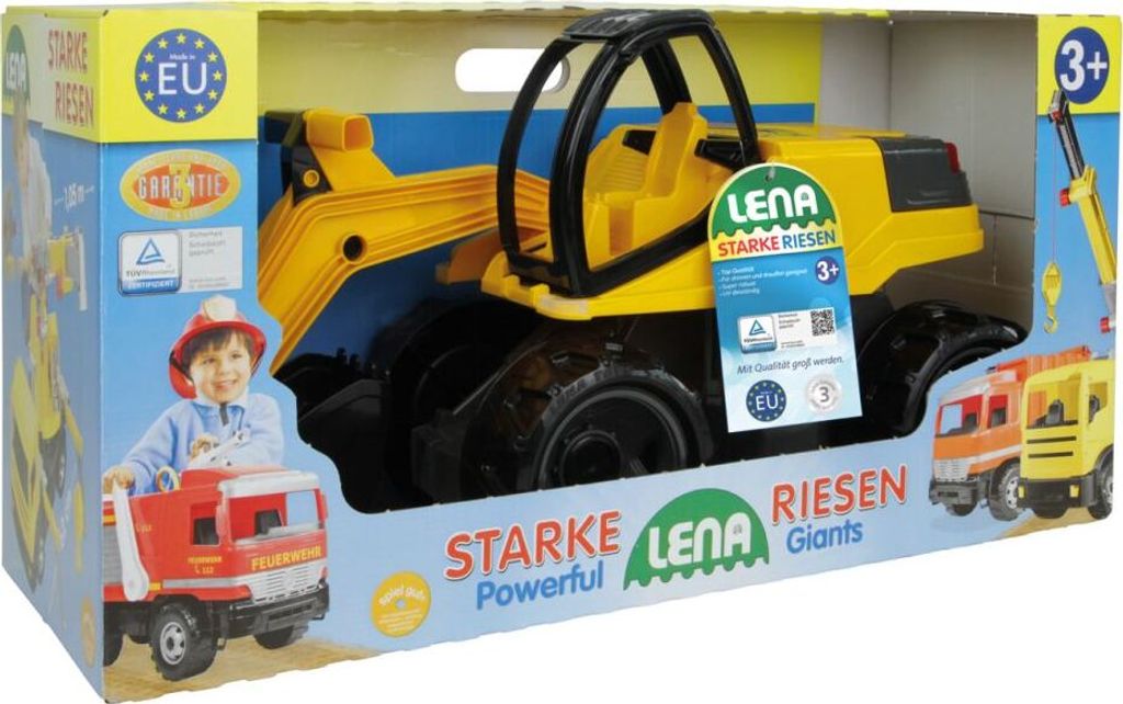 LENA - Escavatore gigante forte Pro, nero/giallo Immagine del prodotto 