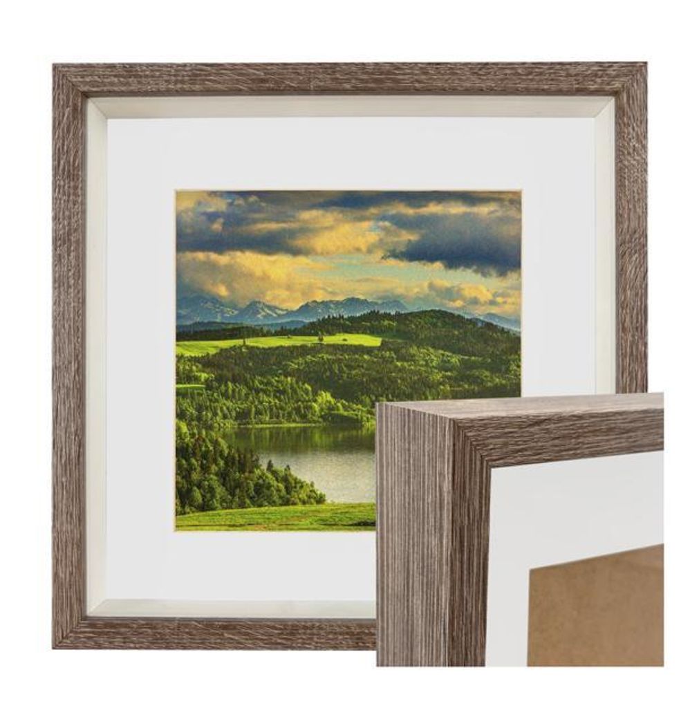 BD ART 28x28 cm Box 3D Bilderrahmen mit Passepartout 20x20 Produktbild 