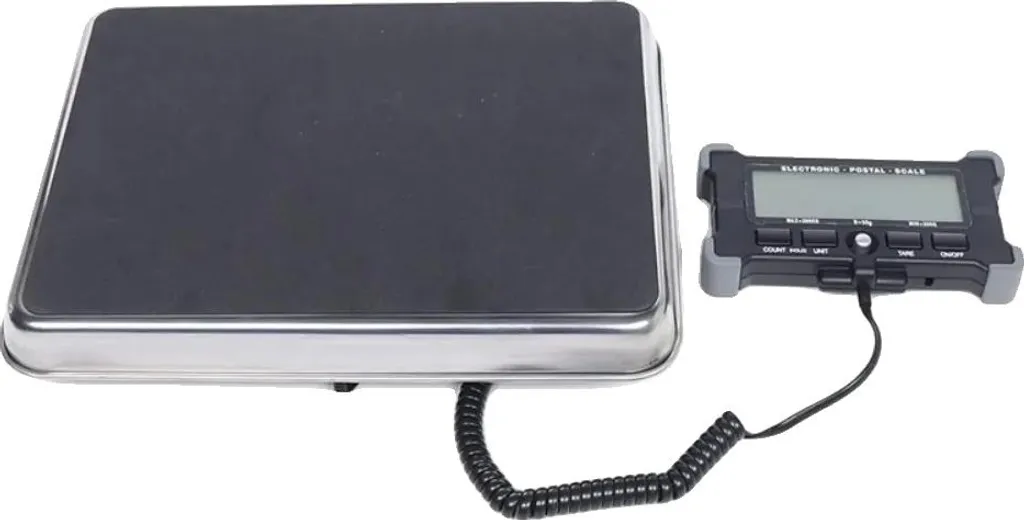 Balance digitale noire 200 kg avec fonction tare pour pesée précise