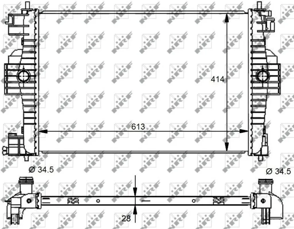 Radiateur de refroidissement NRF 59139 pour DS4 et DS5