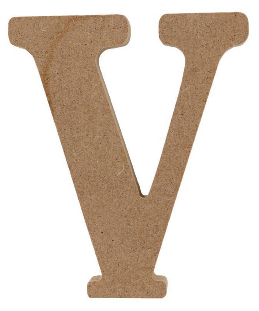 4 Zoll große Holzbuchstaben, Alphabet-Schild für DIY-Malerei, Kunsthandwerk, Hochzeit, Heimwanddekoration V
