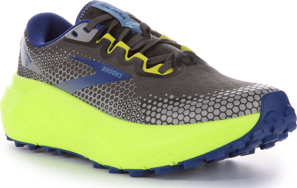 Brooks Caldera 6 Herren Schnürung Masche Trail Laufen Schuhe Gun Metall – 7 UK - 41 EU - 8 US / Gun Metal