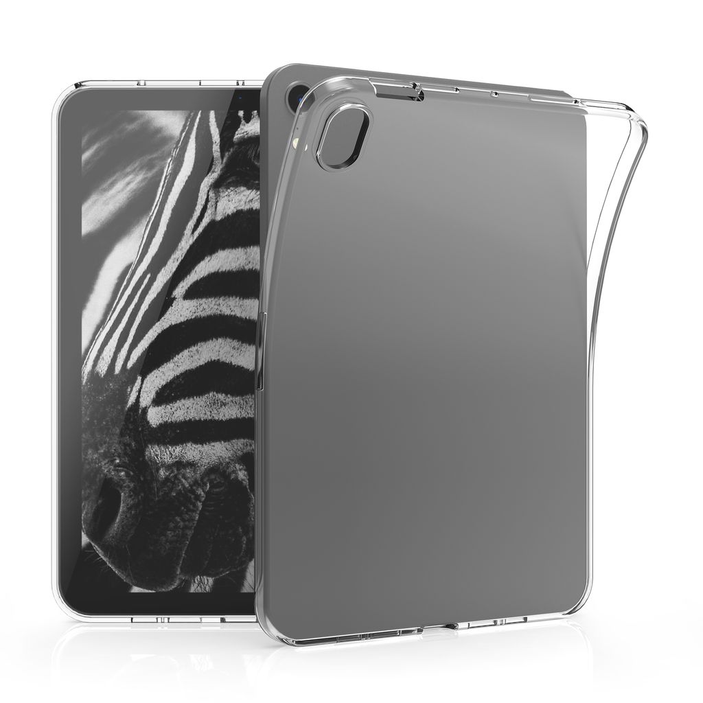 kwmobile Hülle kompatibel mit Apple iPad Mini 6 (2021) / iPad Mini 7 (2024) Hülle - weiches TPU Silikon Case transparent - Tablet Cover Transparent