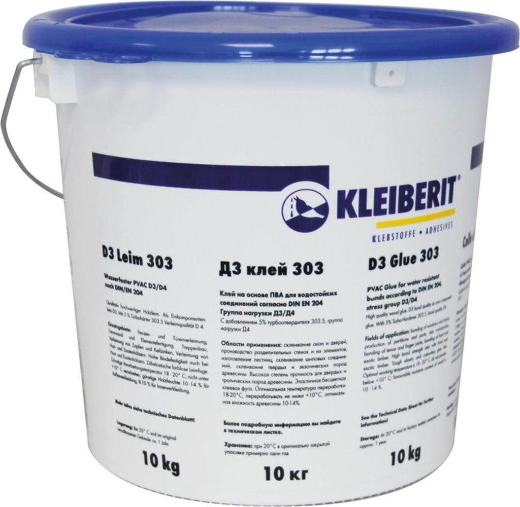 KLEIBERIT 303.0 Vinylkleber D3/D4 - Eimer 10kg - 303.0.1006 Produktbild 