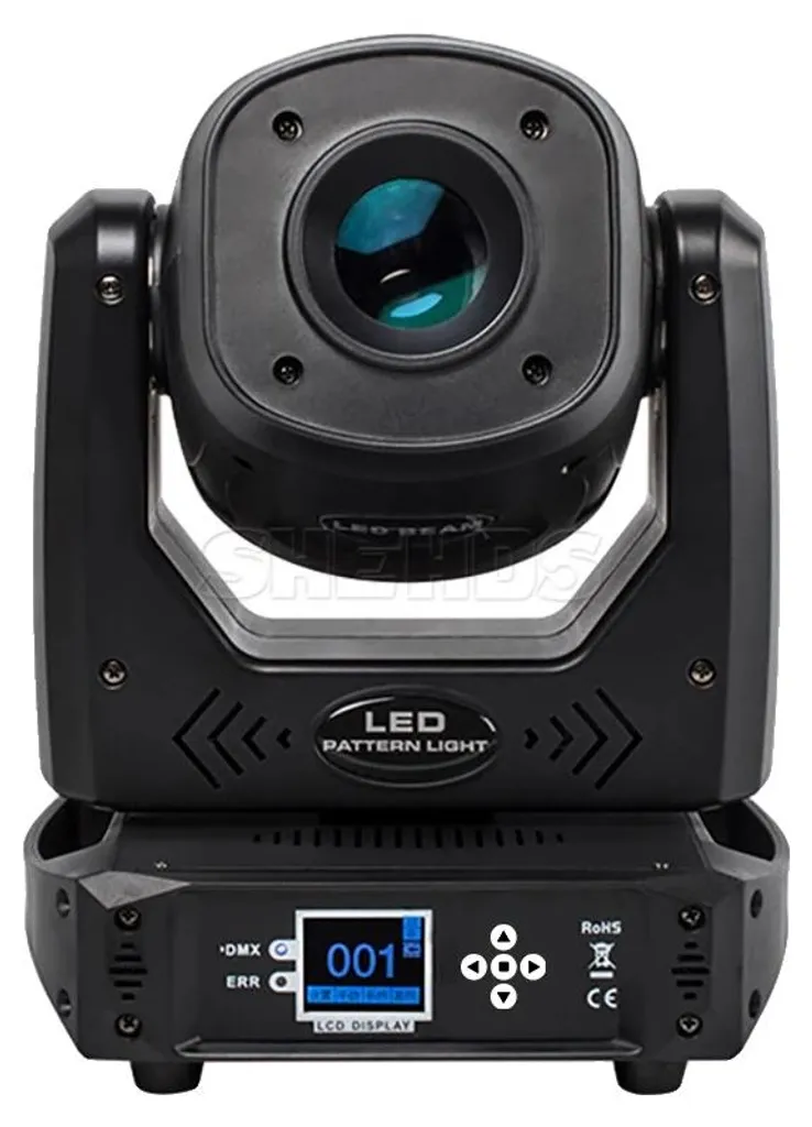 Projecteur à tête mobile Lyre DMX512 avec prisme à 6 facettes et prise UE