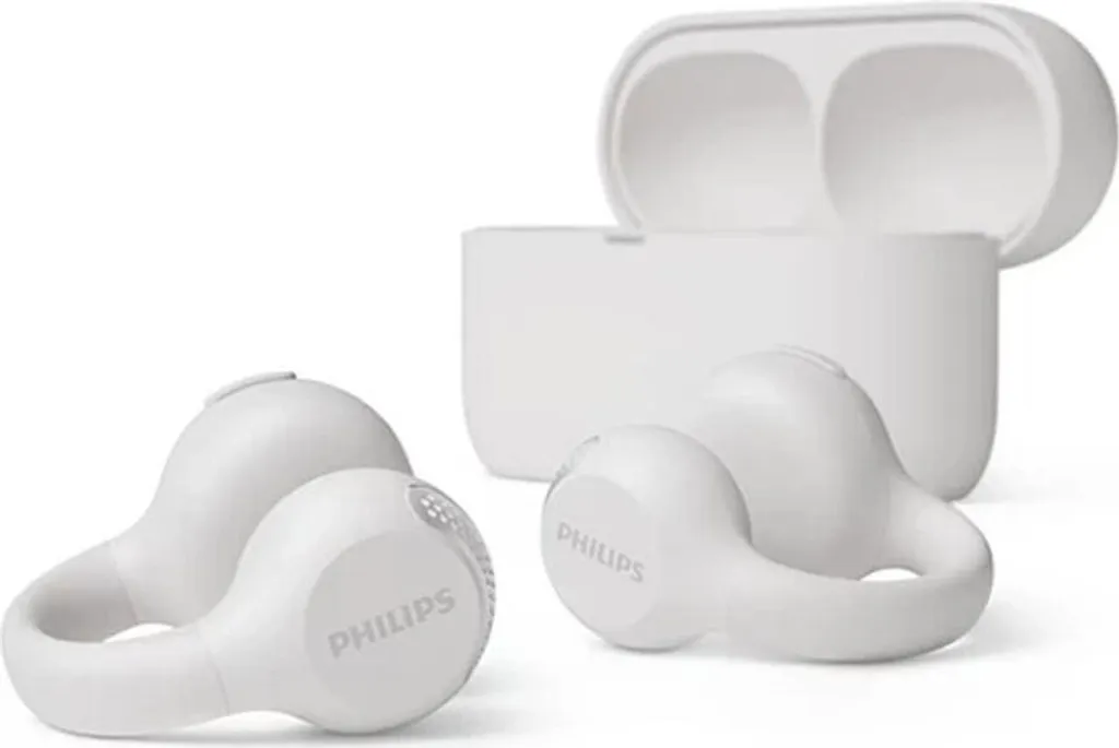 Écouteurs Bluetooth Philips TAQ2000WT pour musique et appels mains libres
