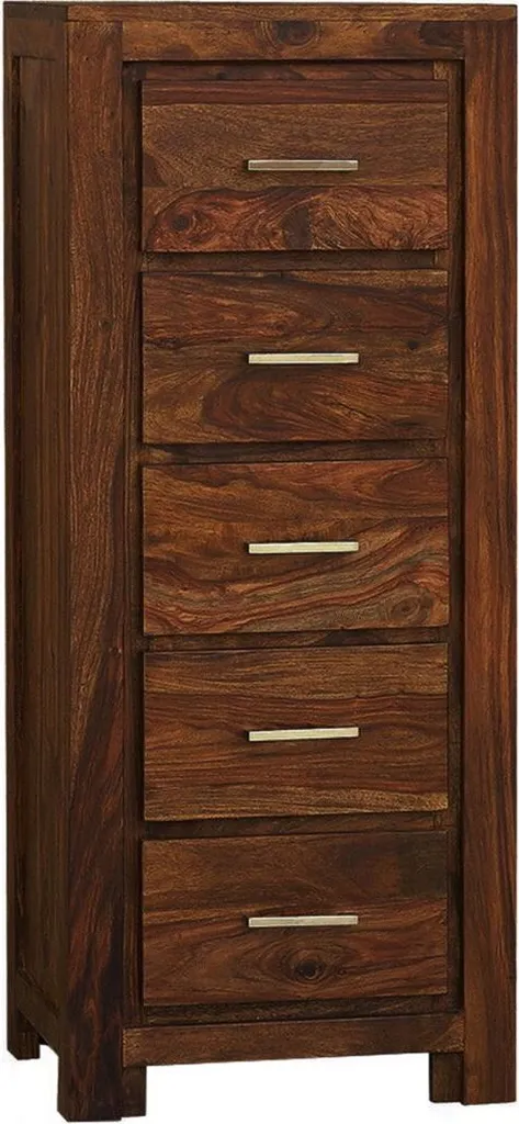 Commode en Palissandre massif laqué miel, design moderne METRO LIFE #120