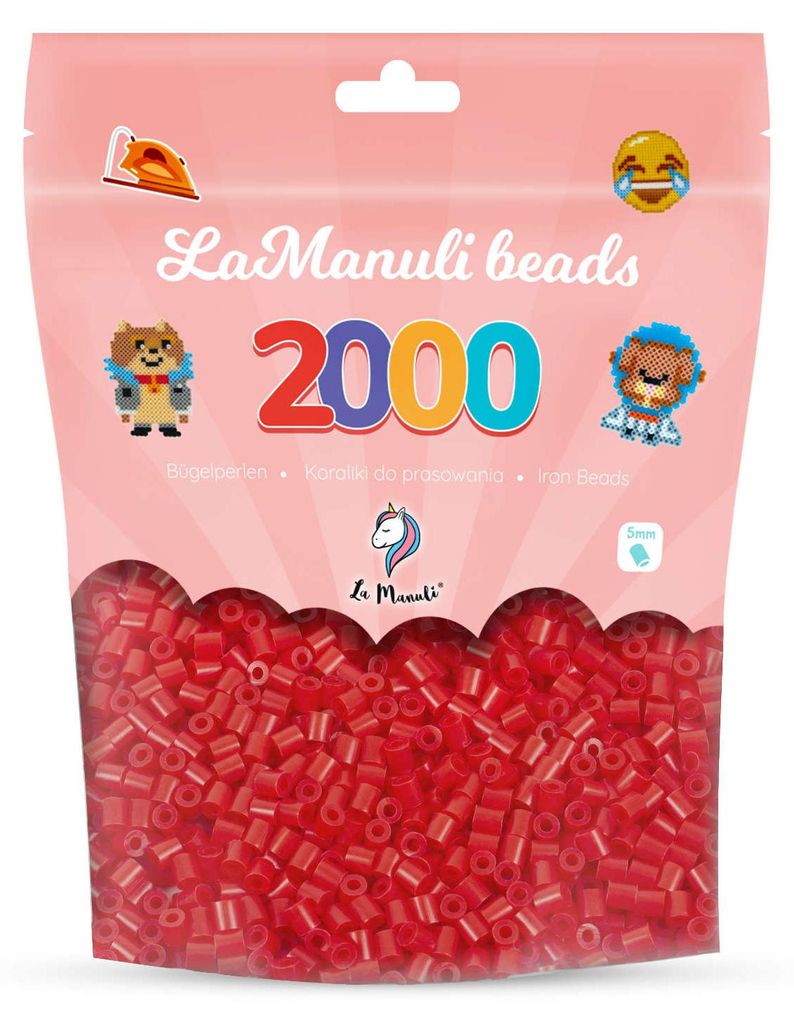 La Manuli Koraliki do prasowania czerwone 2000 szt. Midi 5 Zdjęcie produktu 