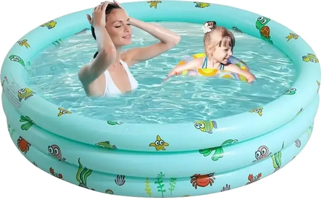 Piscine gonflable anti-perforation en PVC - Fini la chaleur étouffante