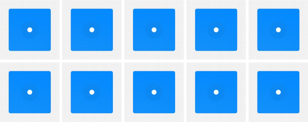 Isolbau Wandmanschette P2 Blau - 10 Stück 120 mm Dichtband - Wasserdichte Manschette für Sanitär, Dusche, Bad, Fliesen, Abdichtung Dichtmanschet...