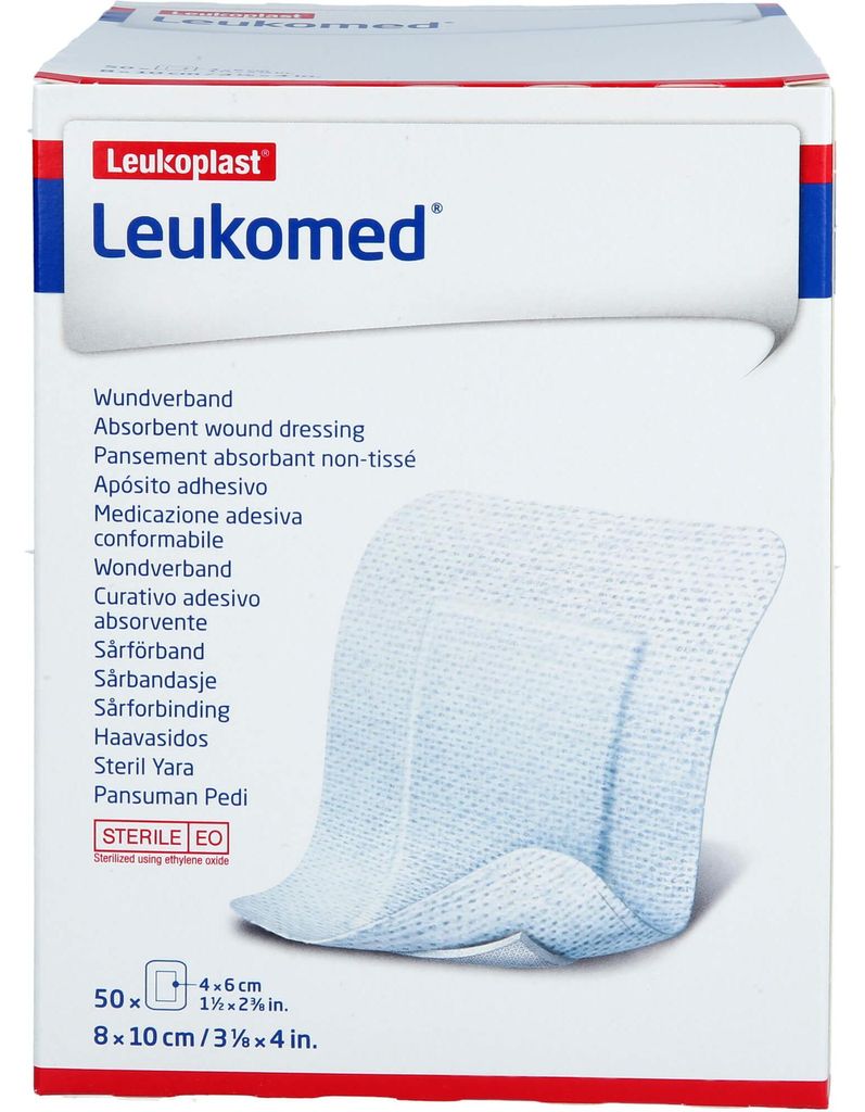 Leukomed steriler Wundverband 8 x 10 cm, 50 St. Pflaster Produktbild 