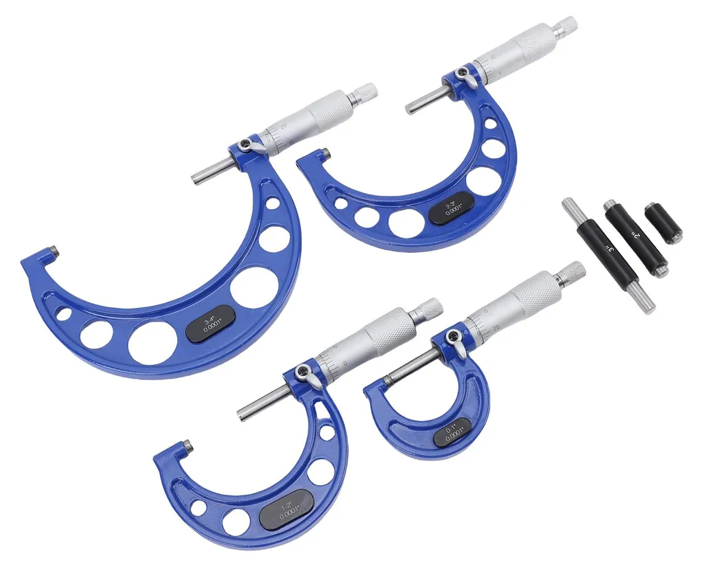 Kit micromètres pour constructeurs de machines mesure de 0 à 4 po - 8