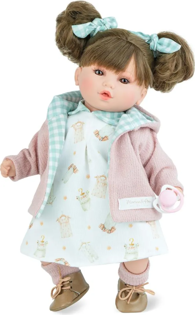 Poupée espagnole 40cm Petite Pique : Corps souple et cris de bébé