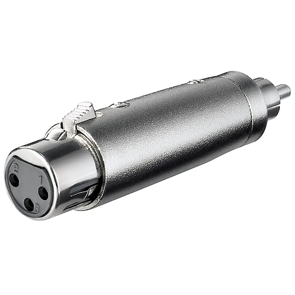 Adattatore XLR-RCA Goobay 27455: Connettore Presa XLR a Spina Cinch