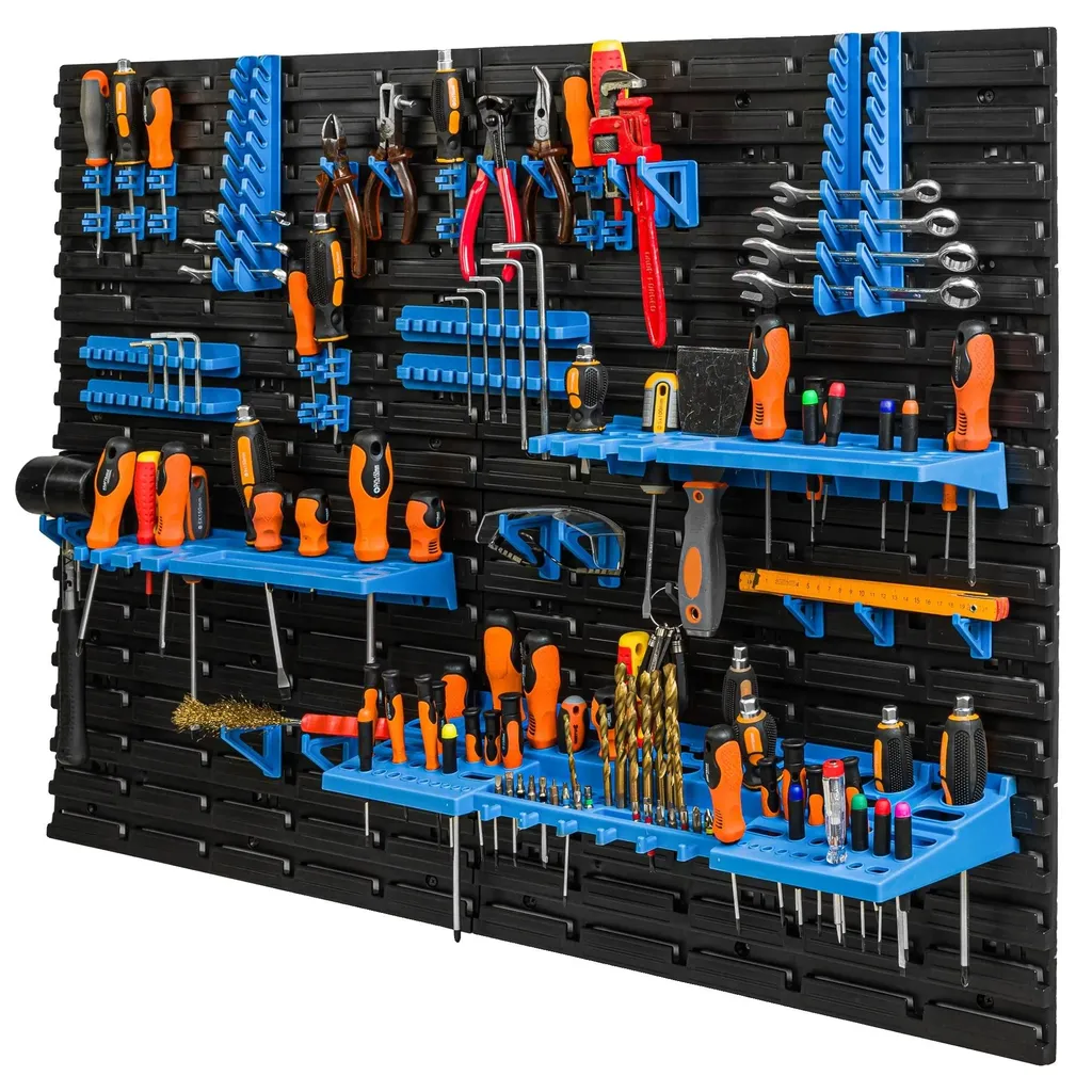 Panneau d'Atelier en Plastique 115,8 x 78 cm - Support Mural Modulable