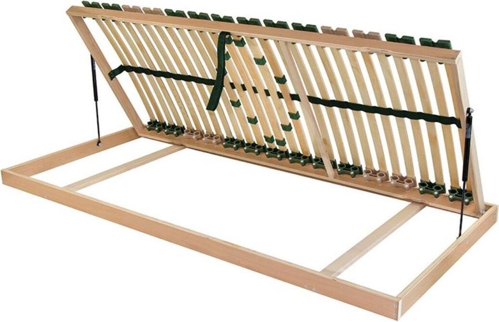 Lattenrost Portoflex Kombi G Rechts 220 x 90 x 10 cm Buche Natur