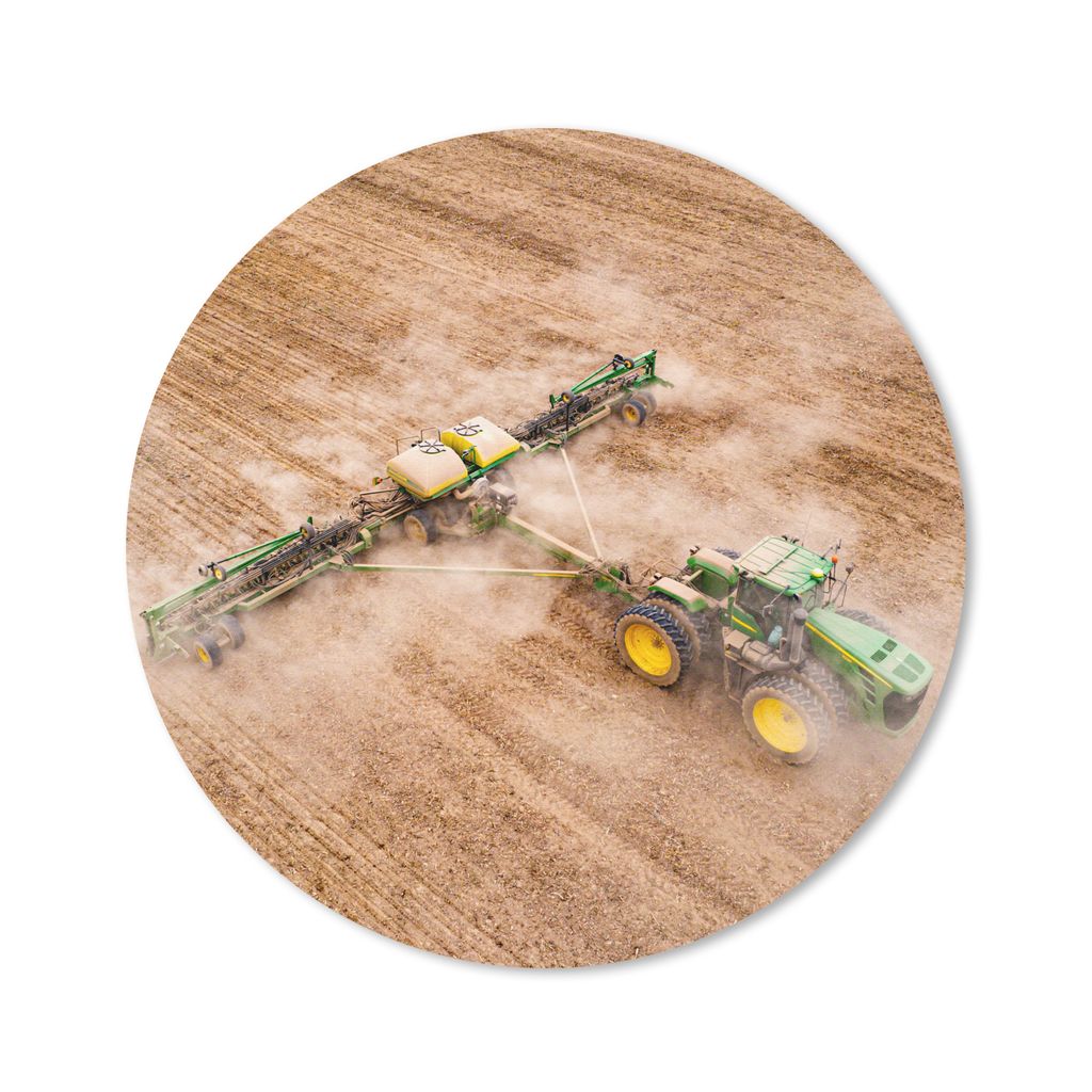 MuchoWow Mauspad Mousepad Traktor - Feld - Bauernhof - Landwirt - Grün 30x30 cm - Mousepads - Maus Mat - Pad - Mausunterlage - Tischunterlage - ...