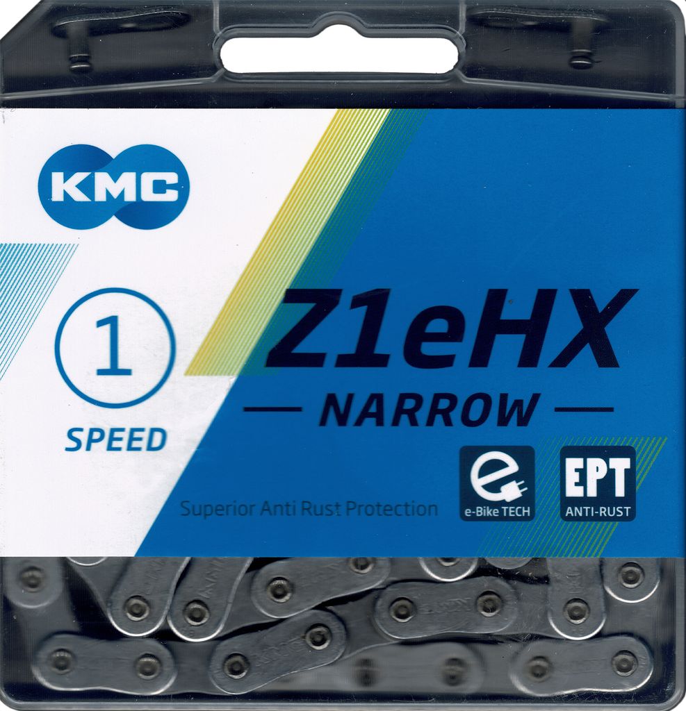 KMC Z1eHX Ebike Kette EPT Narrow 1 fach Anti Rost Extra Long 128 Links