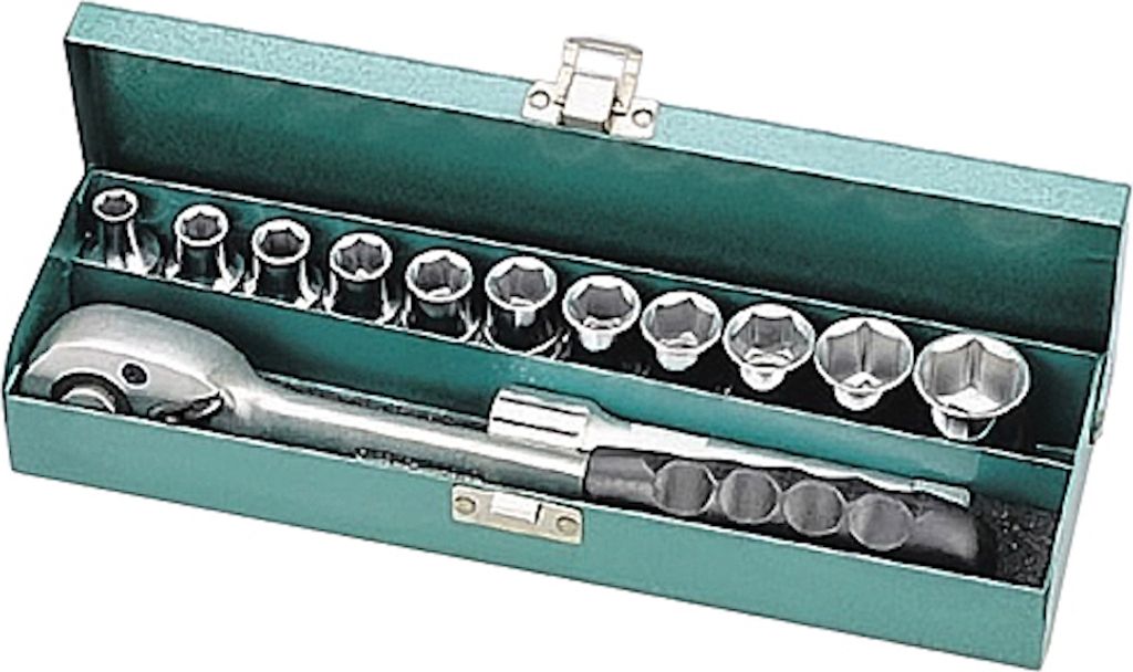 PROREGAL Werkzeug- und Steckschlüsselsatz 13 PCs, 1/2 "(8-22mm)