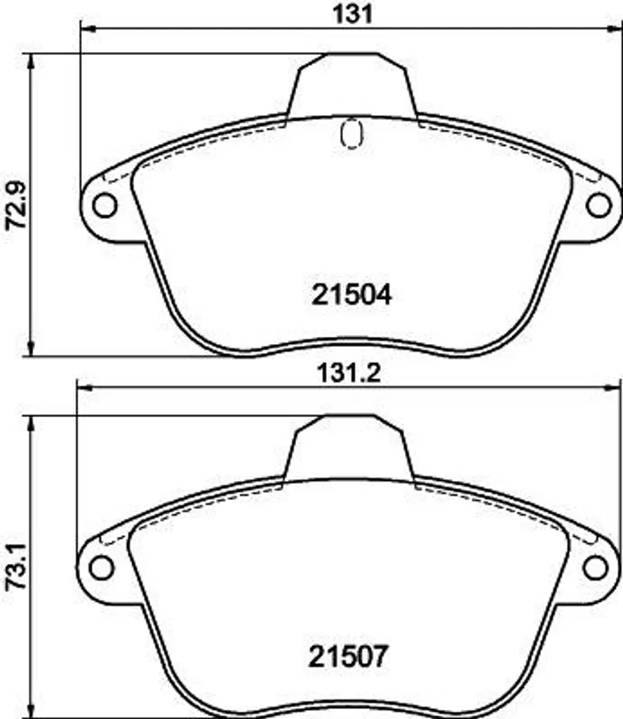Plaquettes de frein HELLA OE 6000008898 haute endurance pour Clio II