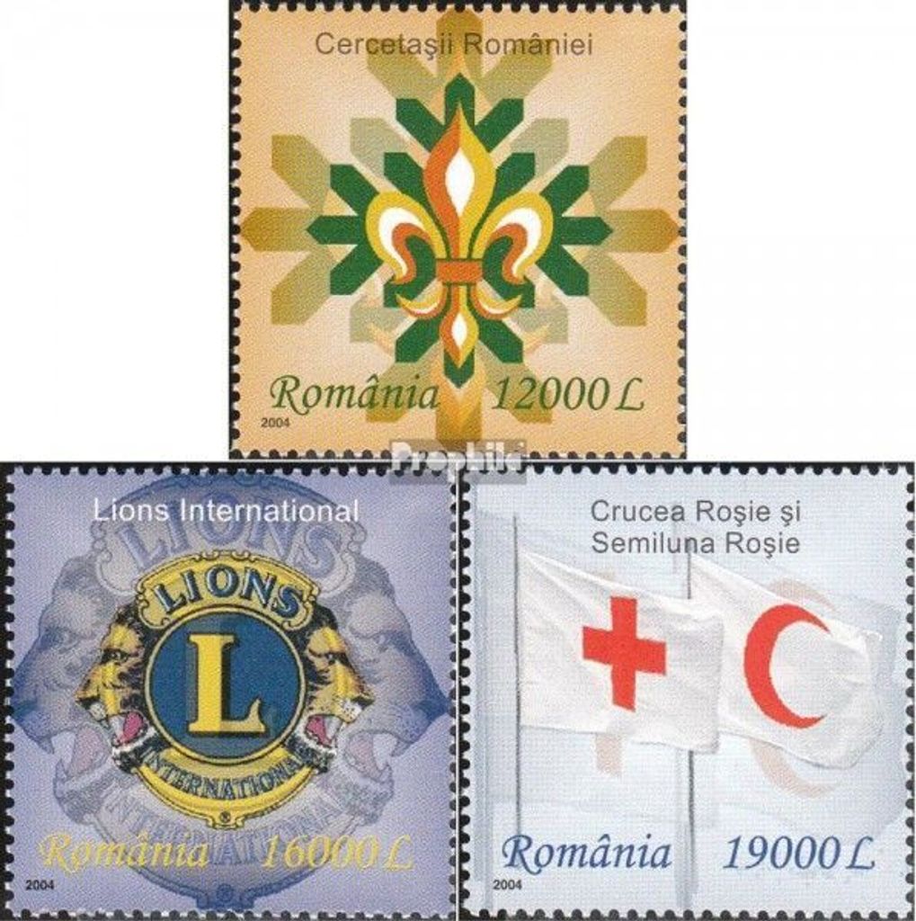 Briefmarken Rumänien 2004 Mi 5885-5887 (kompl.Ausg.) postfrisch Internationale Organisationen
