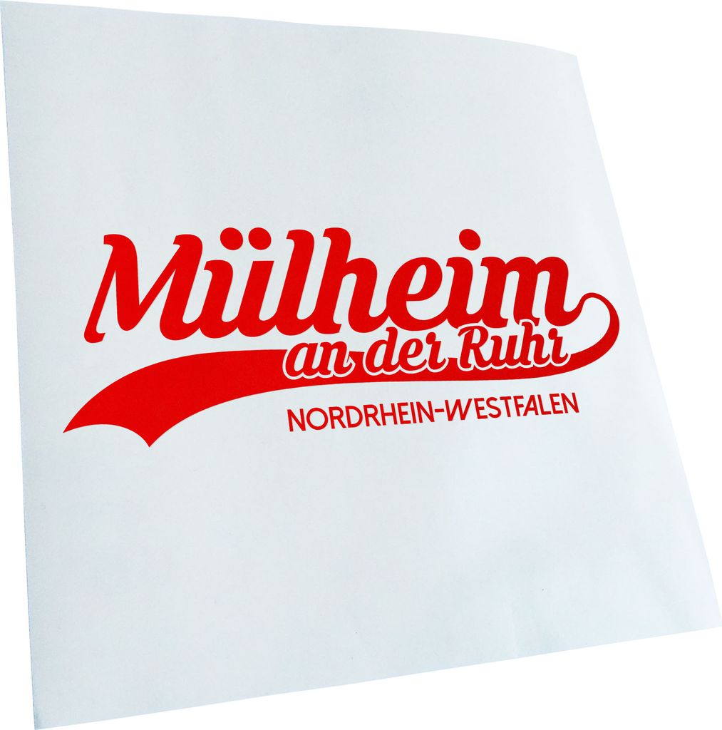 Kiwistar - Autoaufkleber - Mülheim Nordrhein-Westfalen - Neongelb - 20x7cm - Aufkleber für Auto, Laptop, Fahrrad, LKW, Motorrad mehrfarbig JDM De...