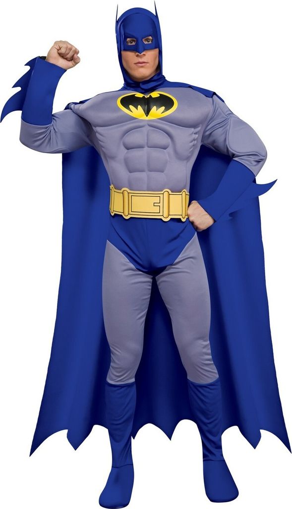 Batman - Costume "Deluxe" - Uomo BN4884 (L) (Blu/Giallo) Immagine del prodotto 