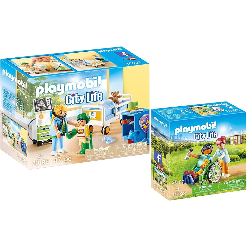 PLAYMOBIL 70192 70193 City Life 2er Set Kinderkran